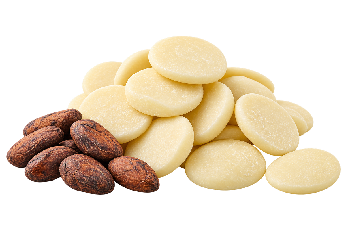 Peruvian Criollo Cacao Butter Large Buttons Wholesale - 1kg